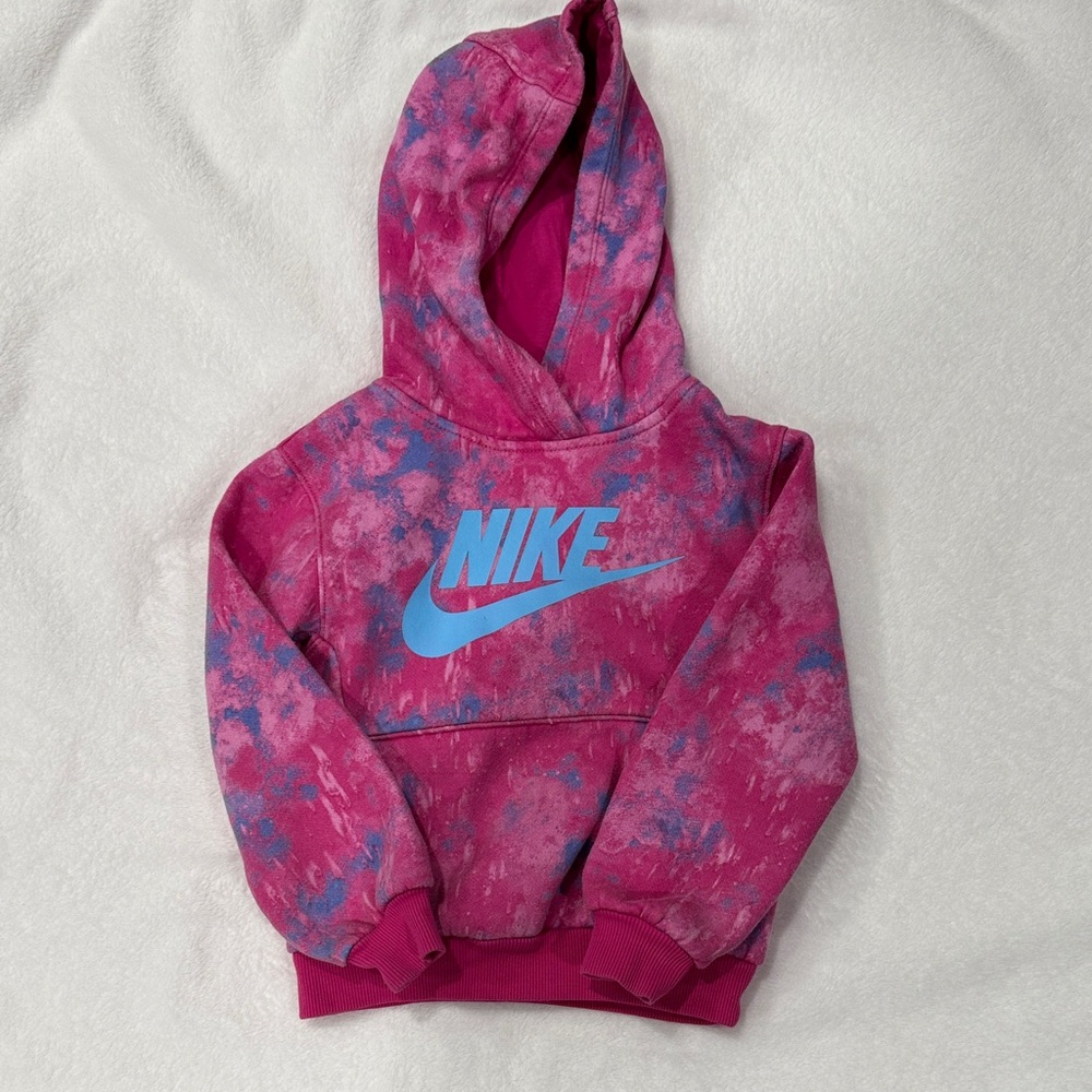 Nike Girls Hoodie in Pink and Blue